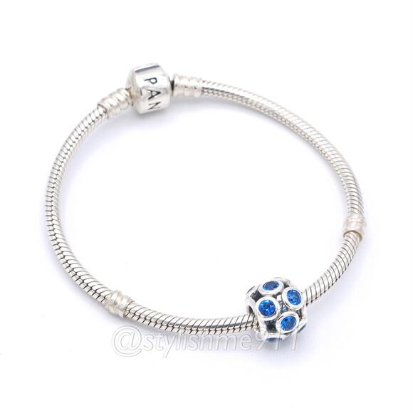 Authentic PANDORA Whimsical Lights with Blue Crystal - 791153NSB - Picture 5 of 12